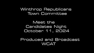 WRTC Meet the Candidates Night  October 11 2024 [upl. by Anivad]