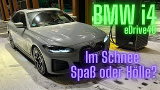 BMW i4 im Schnee Spaß oder Hölle Extremer Fahrtest im winterlichen Terrain [upl. by Liban200]