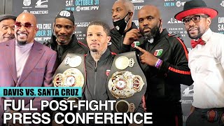 GERVONTA DAVIS VS LEO SANTA CRUZ  FULL POSTFIGHT PRESS CONFERENCE DAVIS VS SANTA CRUZ [upl. by Etep]