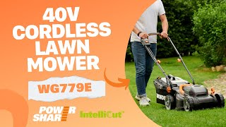 WORX WG779E 40V Cordless Lawn Mower 2023  WORX UK [upl. by Muhammad]