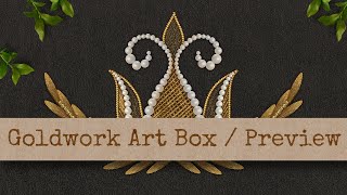 Goldwork Art Box  Embroidery Brushes for Procreate  Preview [upl. by Hays]