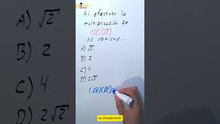 ¡Multiplicación de raíces unam ipn uam estudioextra [upl. by Lejna763]