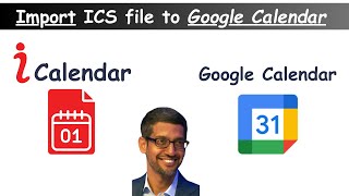 How to Import ICS file format to Google Calendar [upl. by Dorcy]