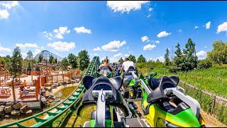 Booster Bike Toverland  Backseat Horizon Level POV 4K60FPS [upl. by Monsour]