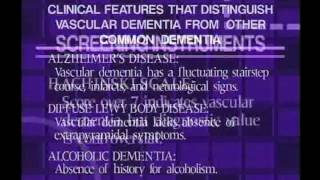 Vascular Dementia and Diffuse Lewy Body Disease Part 9 [upl. by Ecirpac828]