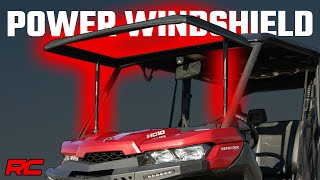 20162022 CanAm Defender Electric Tilt Glass Windshield [upl. by Conlin]