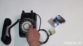 Rotary Dial Phone pulse test [upl. by Newman]