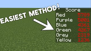 The Easiest Way To Make A Scoreboard In Minecraft Bedrock [upl. by Yeltsew]