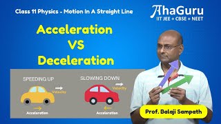 Acceleration vs Deceleration  Chapter 2 Motion in a Straight Line  Class 11 Physics [upl. by Hogan]