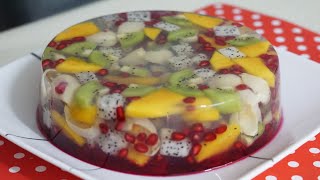 Mix Fruit Pudding  AgarAgar Cermin Viral [upl. by Shelton]