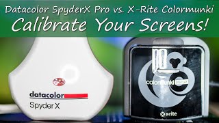 Datacolor SpyderX Pro vs XRite Colormunki Display  Calibrating amp Matching Dual Monitors [upl. by Irakuy]