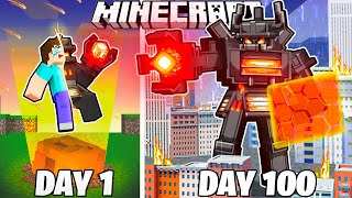 I Survived 100 Days as JUGGERNAUT TITAN in Minecraft [upl. by Powell]