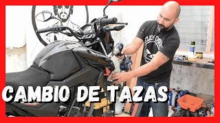 🚨Cambio de RODAMIENTOS tazas de la quotdirecciónquot de la moto 🚨 [upl. by Kraus106]