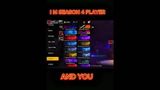 I AM SEASON 4 PLAYER 💪🏿🥸 AAND YOU 🤔 ffshort foryou freefireshorts ffviral fftrending fflover [upl. by Eniamurt]