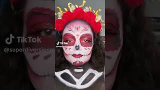 Catrina por Jennifer Giovana Betanzos Toledo superdiversion makeup paletadecolores halloween [upl. by Yeldnarb]