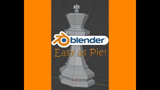 easy Blender tutorial with modeling a King chess set under 15 minutes [upl. by Rusert]