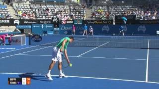 Andreas Seppi v Bernard Tomic  Full Match Mens Singles Semifinal Apia International Sydney 2013 [upl. by Bambie]