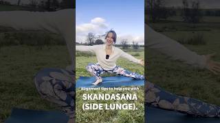 How to do Skandasana Side Lunge correctly ✅ Any Questions⬇️ yogatips yogaathome [upl. by Ulane]