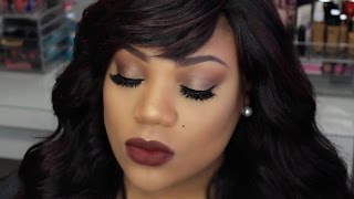 Glam Makeup Tutorial Ft NEW Morphe 35O Palette [upl. by Aisekal997]