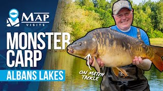 Method Feeder Fishing For BIG CARP  MAP Visits Albans Lakes [upl. by Yahsat89]