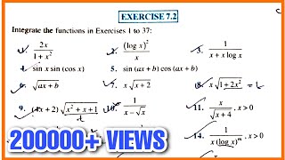 EXERCISE 72 NCERT MATHS CLASS 12TH SCIENCE PART 2  PRACTICE NCERT QUESTIONS WITH SOLUTION [upl. by Aivon124]