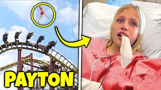 Payton fell off the roller coaster then Ninja Kidz TV [upl. by Maurreen52]