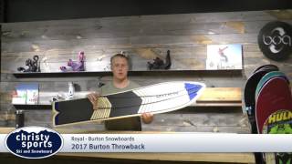 2017 Burton Throwback Snowboard Review  Christy Sports [upl. by Raye]