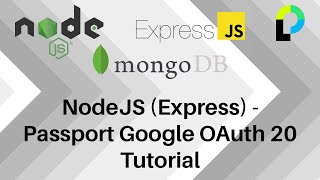 NodeJS Express  Passport Google OAuth 20 Tutorial [upl. by Mccahill698]