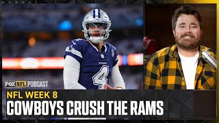 Dak Prescott Cowboys CRUSH Matthew Stafford Rams  Dave Helman reacts  NFL on FOX Pod [upl. by Amilah]