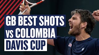 Best shots from GB vs Colombia  Davis Cup 2023  Norrie Evans Skupski [upl. by Lodnar]