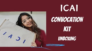 ICAI Convocation Kit Unboxing 😍 [upl. by Zaremski342]