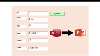 How to connect between PowerPoint With MS Access database using VBA [upl. by Nosnej710]