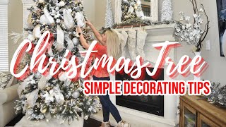 HOW TO DECORATE YOUR CHRISTMAS TREE LIKE A PROFESSIONAL  10 SIMPLE CHRISTMAS TREE DECORATING TIPS [upl. by Hennebery]