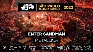 Enter Sandman Metallica with 1000 musicians  São Paulo 2022 [upl. by Ellehcer]