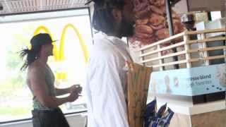 Homeless man sings for a Big Mac inside McDonalds [upl. by Neiluj]