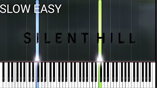 Silent Hill Theme  Promise Reprise  SLOW EASY Piano Tutorial [upl. by Amabel]