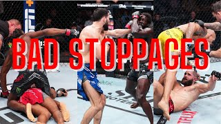 The WORST stoppages in UFC history  Tier List [upl. by Naam]