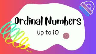 Ordinal NumbersChildren Educational Videos 🌼 [upl. by Nordna]