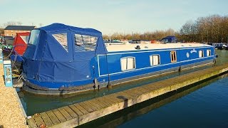 SOLD Wanderer  60ft x 11ft luxury widebeam canal boat [upl. by Nyvrem]