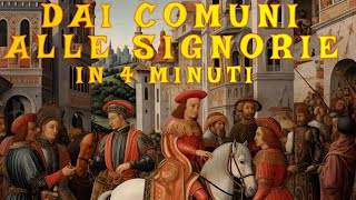 Dai Comuni alle Signorie in 4 minuti [upl. by Annahavas]