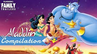 ALADDIN  All the BEST Clips and Trailer Compilation for Disney Classic Movie [upl. by Nathanoj364]