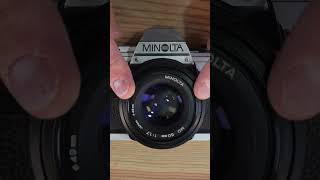 Minolta X 370 SR MC and MD Lenses Explained in 45 Seconds [upl. by Yelhsa]