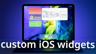 Build your own CUSTOM iOS widgets directly on your iPad or iPhone [upl. by Ayor]