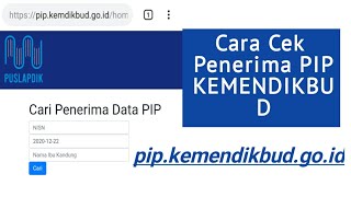 Cara Cek Data PIP KEMENDIKBUD lewat pipkemendikbudgoid [upl. by Richardo815]