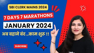 JANUARY 2024 CURRENT AFFAIRS MARATHON  7 DAYS 7 MARATHONS by Sheetal Mam  SBI CLERK MAINS 2024 [upl. by Arahsit]