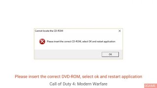 Please insert the correct DVD ROM select OK and restart application [upl. by Aicaca800]