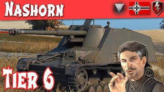 WOT Blitz  Nashorn Full Tank Review German Tier 6 Tank Destroyer WOT BLitz [upl. by Burra]