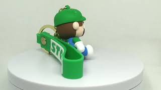 Chaveiro Em Pvc Super Mario Baby Versão Luigi Em Detalhes [upl. by Ardnuhsed]