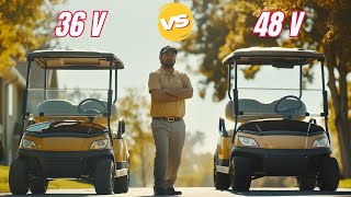 36v vs 48v Golf Carts Comparison Which is Better in 2024 [upl. by Ellicul]