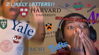 COLLEGE DECISIONS REACTIONS 2024  2 LIKELY LETTERS Harvard Yale Princeton Duke T20… [upl. by Gilberta288]